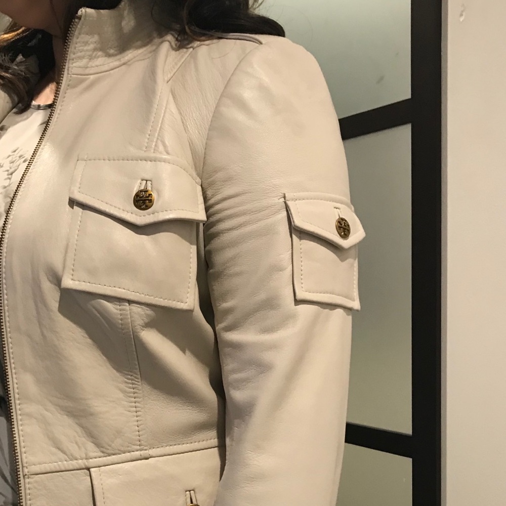 Tory Burch Leather Biker Jacket